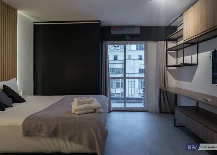 Perfeito Studio Na Bento Freitas Cama Queen Ac/Wf