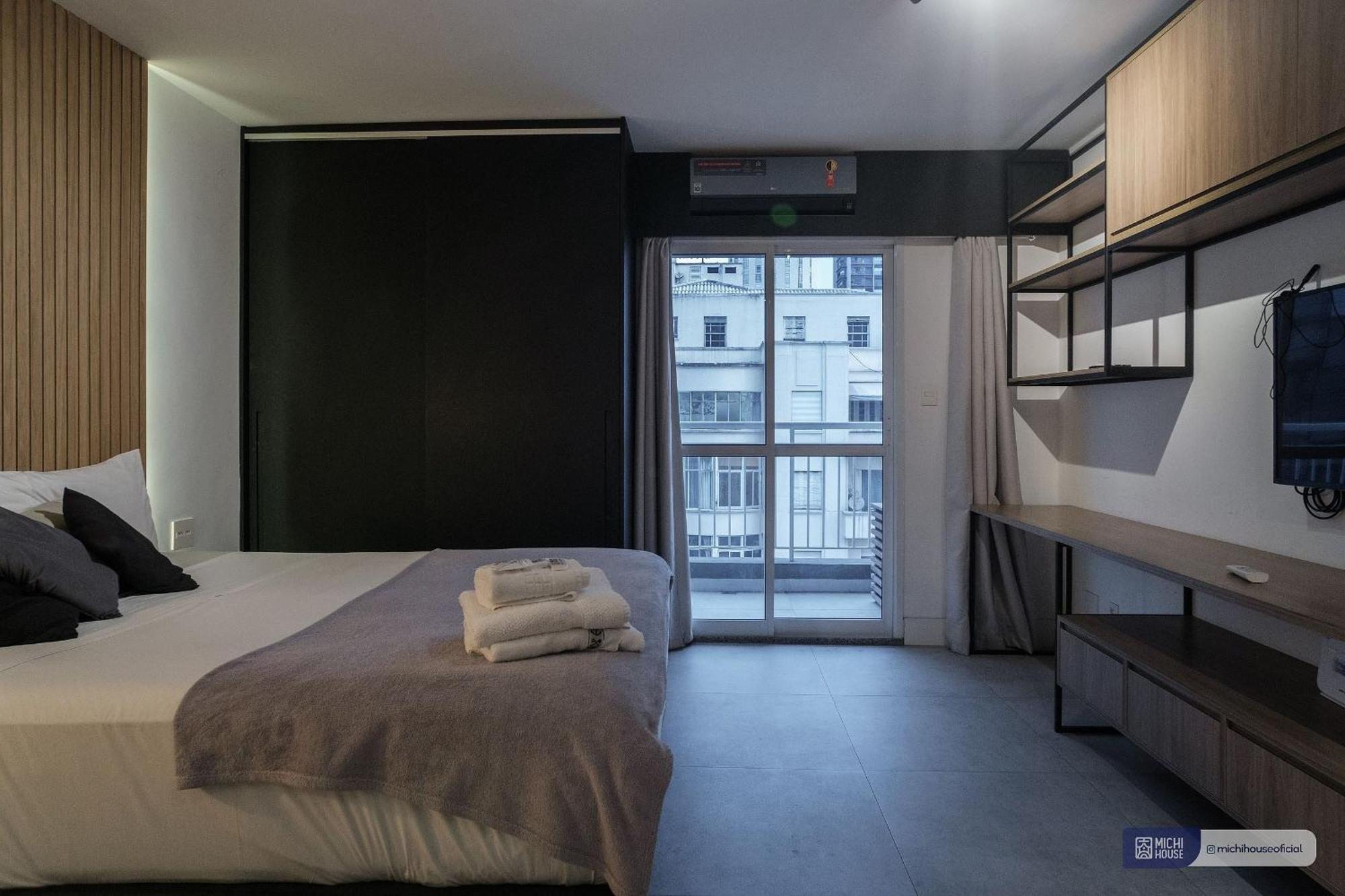 Apartamento Perfeito Studio Na Bento Freitas Cama Queen Ac/wf *
